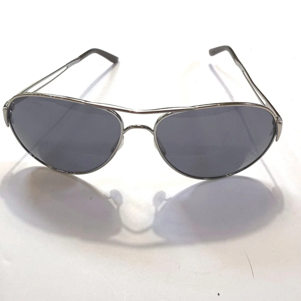 Oakley Elmont Aviator Sunglasses Silver Chrome Frame Grey Lens OO4054
